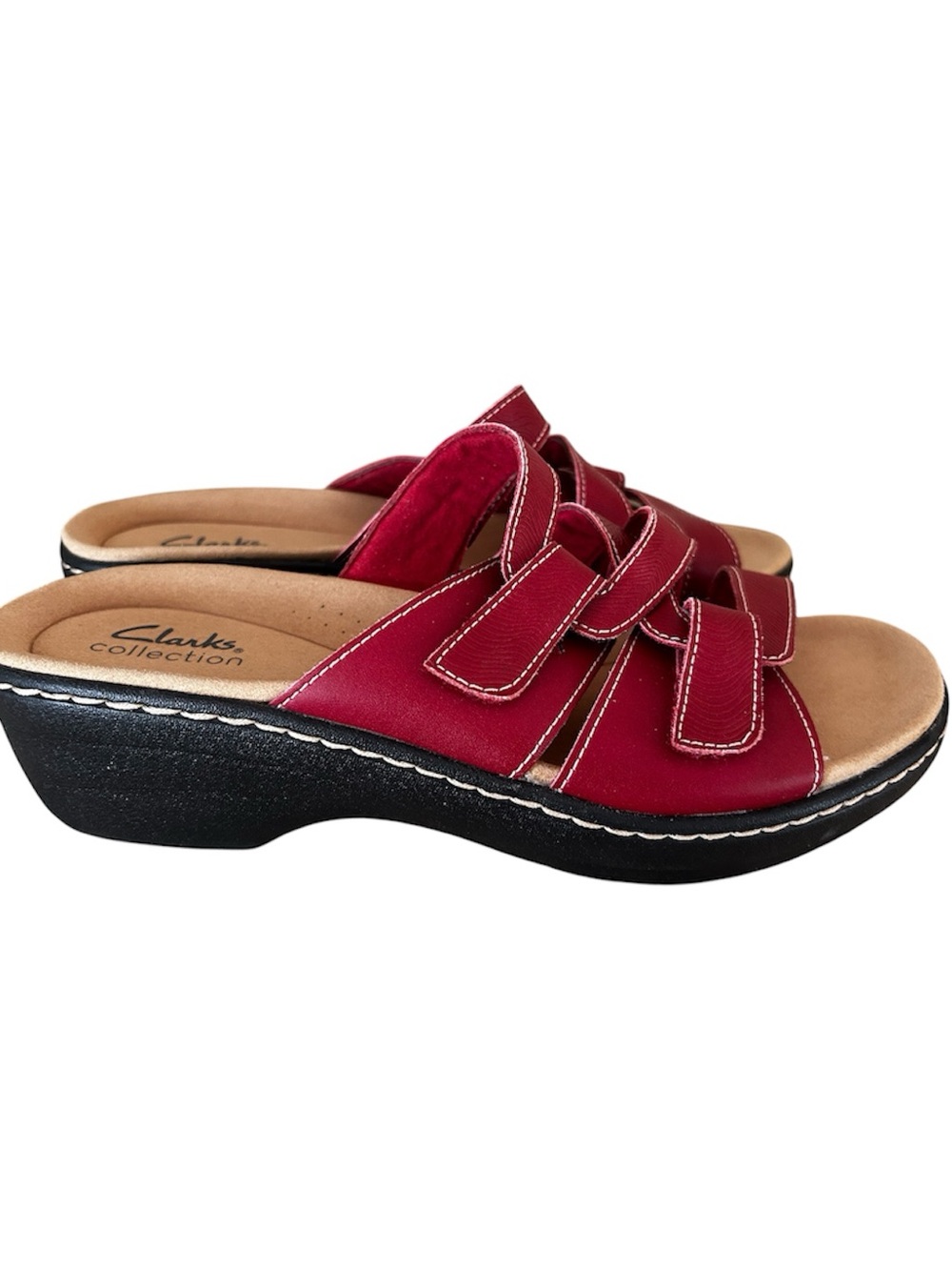 Clarks Women's Merliah Karli Red Sandals